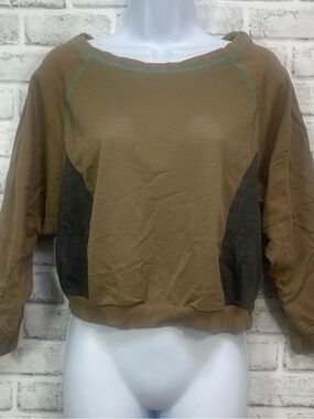Joe Boxer Mesh Front Crop Sweatshirt Medium
